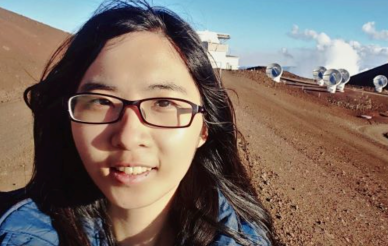 Eltha Teng at research site