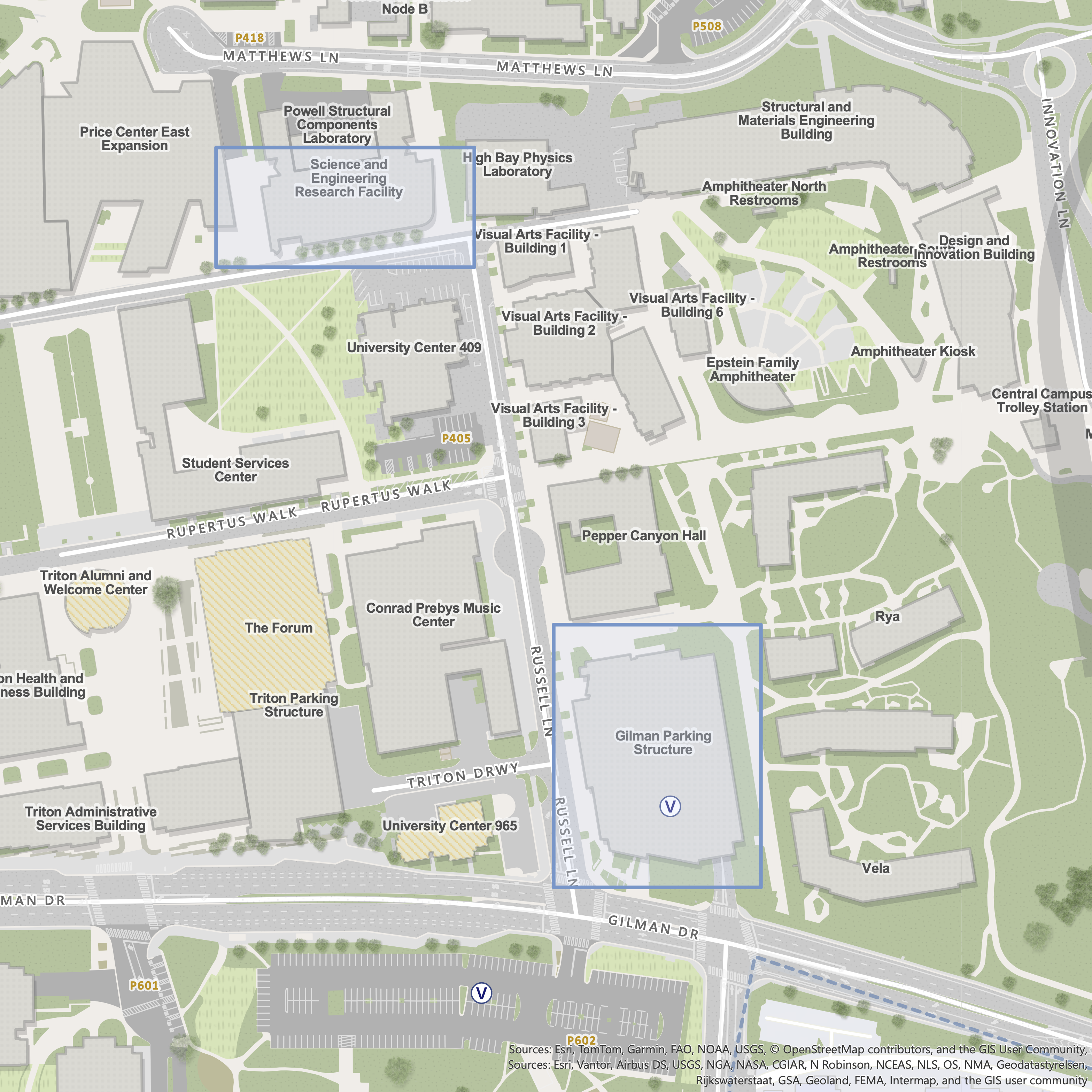 Gilman Parking Map
